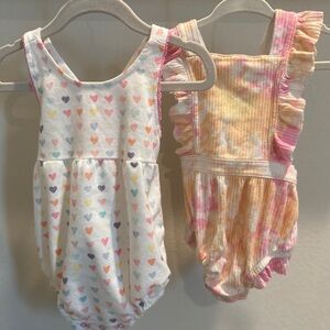 Bundle! Splendid and Cat + Jack sunsuit bubble romper set